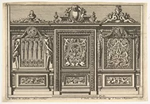 Choir Screen Gallery: Design for a Choir Screen with Two Variants, from: Clotures de chapelles