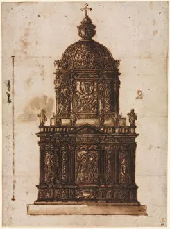 Design for a Ciborium, 1600s. Creator: Fantoni Family Workshop (Italian)