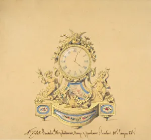 Design for a Clock: Summer and Autumn, 19th century. Creator: Anon
