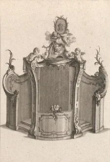 Confessional Prints: Design for a Confessional, Plate 2 from an Untitled Series of Designs for C