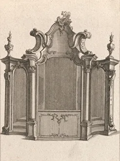Confessional Prints: Design for a Confessional, Plate 4 from an Untitled Series of Designs for C