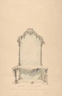 R W Hume Prints: Design for Console Table, 1850-1904. Creator: Robert William Hume