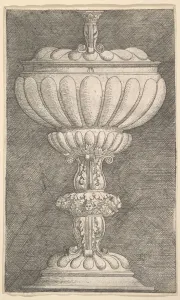 Altdorfer Prints: Design for a Covered Goblet. n. d. Creator: Albrecht Altdorfer