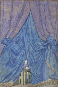 Diaghilev Collection: Design of curtain for the ballet Sleeping beauty by P. Tchaikovsky, 1921