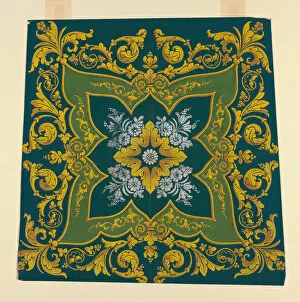 Images Dated 15th January 2022: Design for a Cushion or Chair Seat Cover, France, 1804 / 14. Creator: Unknown