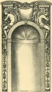 Vaga Prints: Design for the decoration of a niche, late 16th century, (1881). Creator: Unknown
