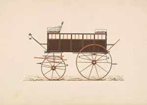 Brewster And Co Collection: Design for Drag or Break (unnumbered), ca. 1860. Creator: Brewster & Co