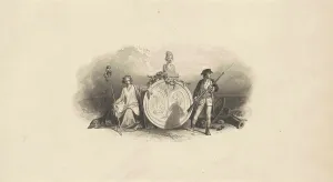 The Carolinas Prints: Design for an Emblem of the State of South Carolina, c. 1860. Creator: Christian Schussele