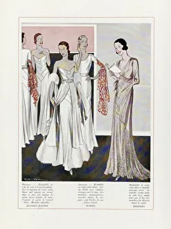 Feminine Prints: Design for Evening Dresses by Depouy-Magnin