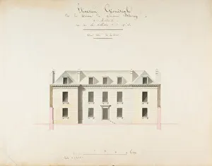 Design for the Exterior Facade of the Country House of Monsieur Blaney, Belleville