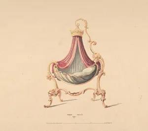 R W Hume Prints: Design for Fancy Childs Cot, 1830-1900. Creator: Robert William Hume
