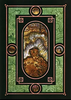Hellmut Theodor Prints: Design with faux marbling, Paris, France, (1928). Creator: Unknown