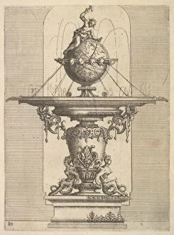 Design for a Fountain, plate 80 from Dietterlin's Architettura, 1598