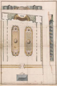 Landscaping Prints: Design for the Garden of a Hotel on Rue des Amandiers, Paris, late 18th century