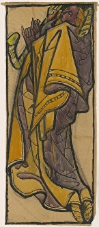 1940 Prints: Design for a glass window I. 1940-1944. Creator: Jan Novak