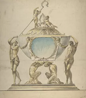 Crosier Collection: Design for a Gold and Silver Bishops Reliquary, late 18th century