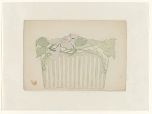 Hair Decoration Prints: Design for a hair comb, c.1898-c.1905. Creator: Jules Chadel
