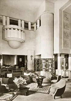 Mezzanine Prints: Design for the Hall of Pavilion Primavera at the Exposition Internationale in Paris in 1925