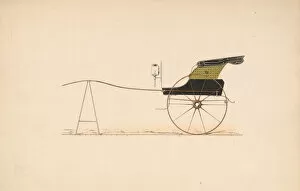 Images Dated 19th October 2020: Design for Hooded Chaise, 1850-74. Creator: Unknown
