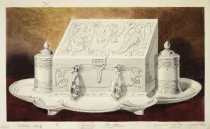 Dowry Prints: Design of an Inkstand Shaped like a Casket