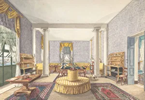 Design for interior, ca. 1830. Creator: Charles de Brocktorff