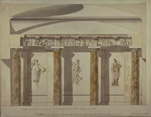 Charles Ca 1730 40 1812 Gallery: Design for the Large Cabinet in the Pavlovsk Palace, Early 1780s. Artist: Cameron, Charles (ca)