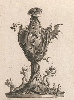 Design for a large Vase or Ewer representing 'Air', Plate 2 from: 'Neu inve Design for a large Vase or Ewer representing 'Air', Plate 2 from: 'Neu inve