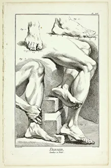 Design: Legs and Feet, from Encyclopédie, 1762/77. Creator: Benoit-Louis Prevost