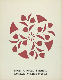 Portfolio Prints: Design from Lyman, Maine 1755-1780: From Proposed Portfolio Maine Wall Stencils