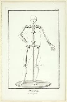 Encyclopedia Prints: Design: Mannequin, from Encyclopédie, 1762/77. Creator: Benoit-Louis Prevost