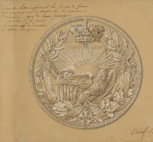 Charter Collection: Design for the Medal to Commemorate the Charter of 1830, 1830