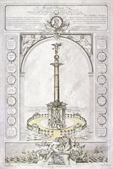 Design for a monument to Admiral Lord Nelson in the form of a column, 1806. Artist