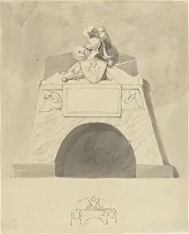 John Flaxman Ii Prints: Design for a Monument. Creator: John Flaxman