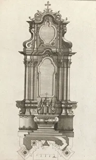 Monumental Prints: Design for a Monumental Altar, Plate m from Unterschiedliche Neu Inventier