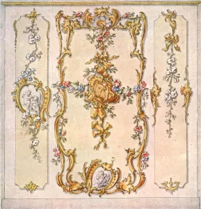 Design for a mural decoration, Germany, (1928). Creator: Unknown Design for a mural decoration, Germany, (1928). Creator: Unknown