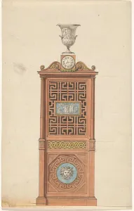 Pendulum Prints: Design for an organ pendula, c.1785-c.1790. Creator: Anon