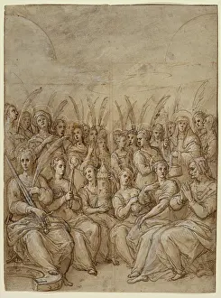 Martyrs Prints: Design for the Outer Wings of an Altarpiece