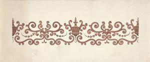 Hulme Gallery: Design for Panel Decoration, 1828-40. Creator: J Hulme