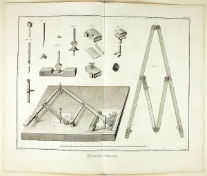 Encyclopadia Prints: Design: Pantograph, from Encyclopédie, 1762/77. Creator: Benoit-Louis Prevost
