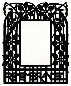 Blank Prints: A design for a picture frame titled Margery Daw, 1898