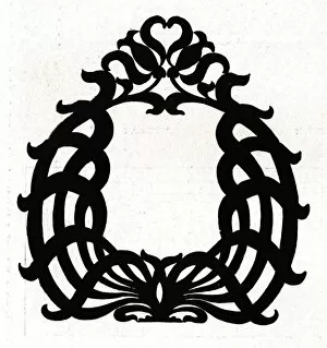 A design for a picture frame titled Sixpence, 1898