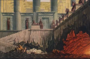 Design for a production of Mozarts opera Die Zauberflote ( The Magic Flute ), 1816. Artist: Karl Friedrich Schinkel