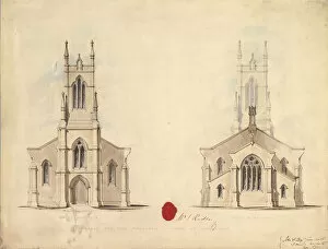 Design for the Proposed Church at Middlesborough, 1837. Creators: John Green