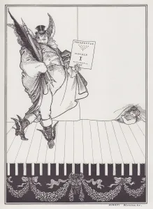 Publishing House Gallery: Design for the Prospectus of the Savoy, I, 1895. Creator: Aubrey Beardsley