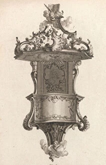 Baldachin Gallery: Design for a Pulpit, Plate 1 from an Untitled Series of Pulpit Designs, Pri