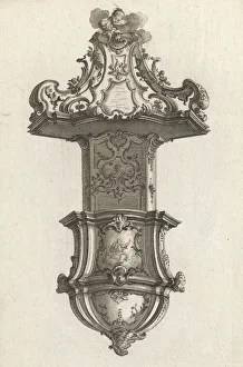 Pulpit Prints: Design for a Pulpit, Plate 3 from an Untitled Series of Pulpit Designs