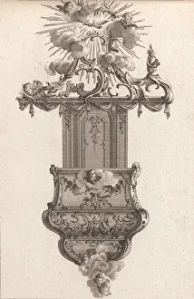 Baldachin Prints: Design for a Pulpit, Plate 4 from an Untitled Series of Pulpit Designs, Pri