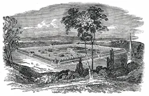 Self Sufficient Prints: Design for a Self-Supporting Village, 1850. Creator: Unknown
