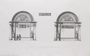 Quarenghi Prints: Design for the Sheremetev palace