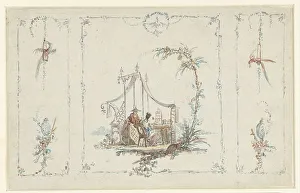Abraham Van Strij I Prints: Design sketch in Chinoiserie style, 1763-1826. Creator: Abraham van Strij